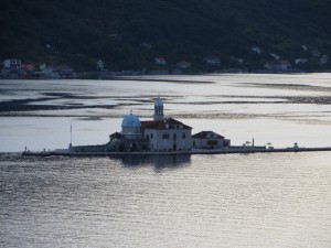 Kotori Öböl Perast Szirti Madonna sziget